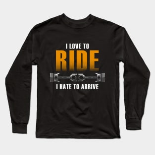 Motorcycling with Girlfriend Long Sleeve T-Shirt